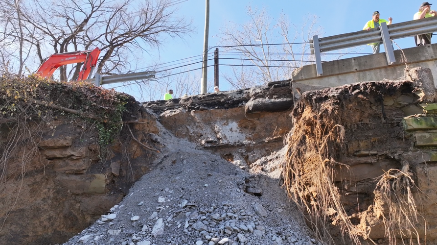 Blackiston Mill Road Bridge closed due to dam failure