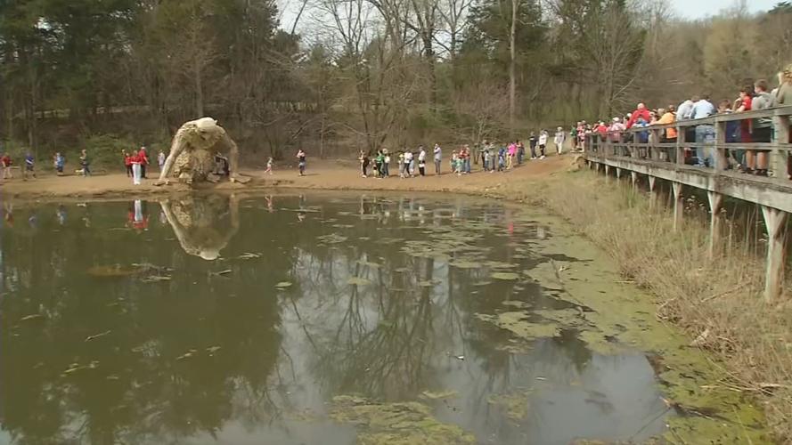 Bernheim Statues - Crowds - 4-4-16