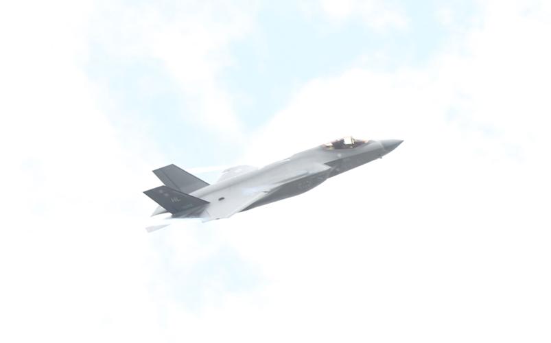 F 35 flies at Air Show.JPG
