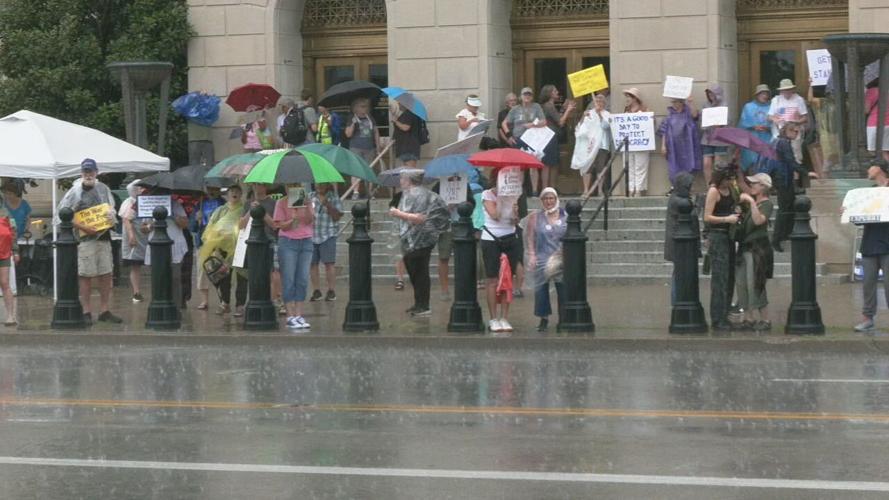 Downtown Louisville "Good Trouble" protest 7-17-2