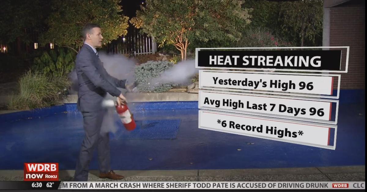 Wdrb Exploding Tree VIDEO | Fire extinguisher explodes on live TV | Local News | wdrb.com