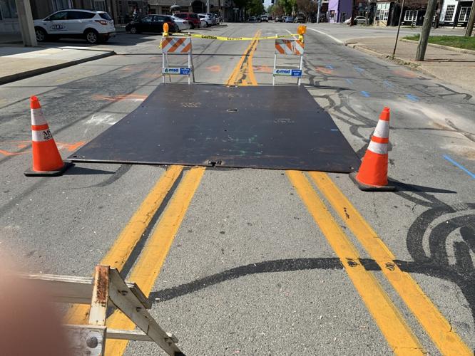 Sewer line cave-in on Baxter Avenue.JPG
