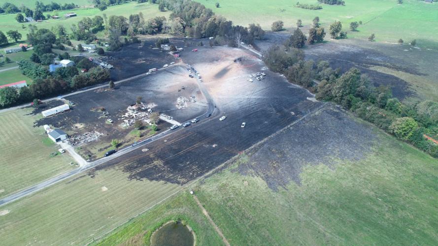 Aerial Photo of Gas Explosion in Lincoln County - 8-1-19