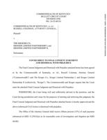 Kentucky AG Kroger Settlement