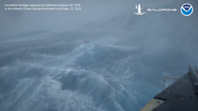 50 FOOT WAVES! A Look Inside Hurricane Fiona Courtesy Of Saildrone...