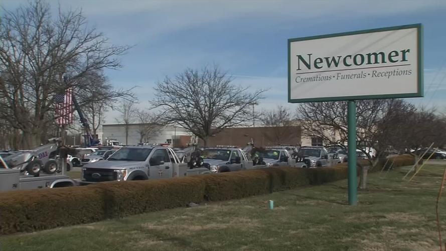 Funeral for Larry Kizer, LMPD civilian tow truck driver, on Jan. 9, 2020