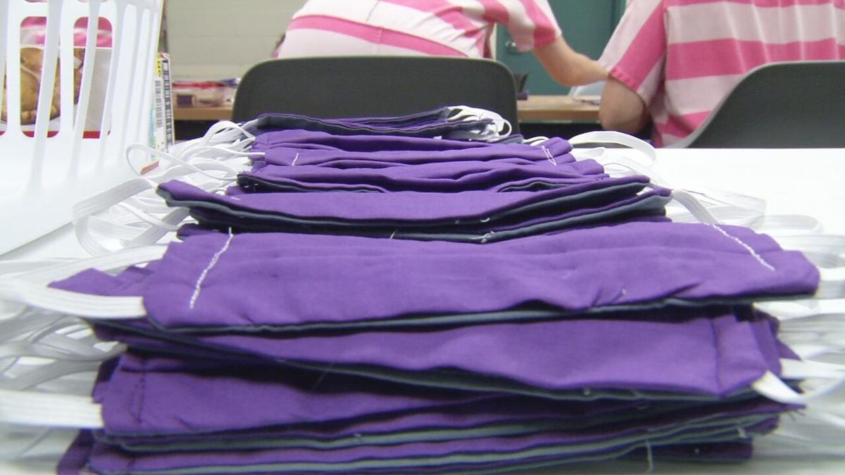 Jackson County inmates sewing thousands of masks for local school