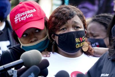 Tamika Palmer at rally