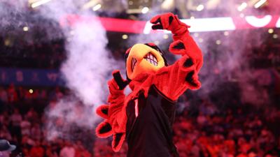 Cardinal bird mascot