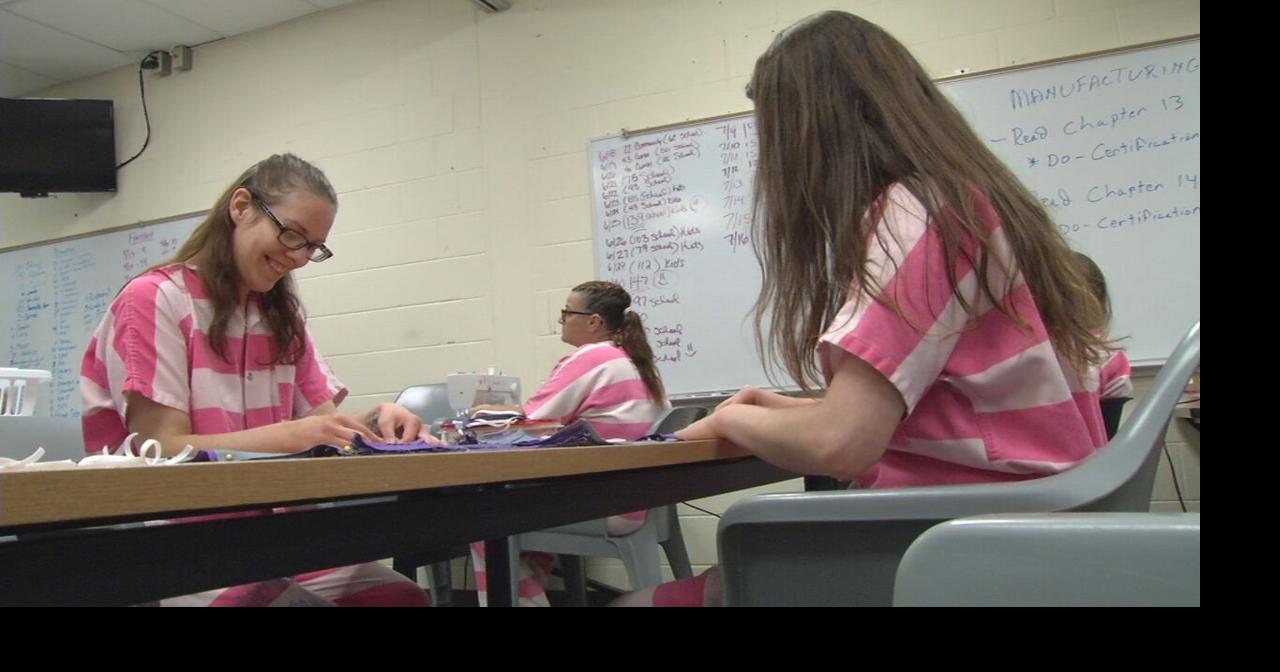 Jackson County inmates sewing thousands of masks for local school