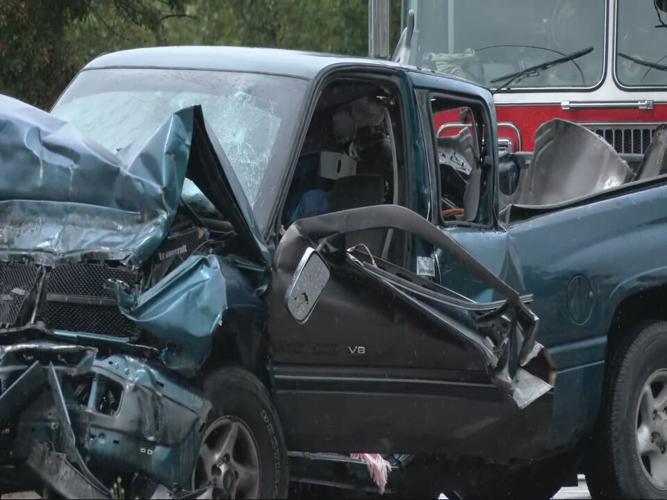 TARC bus crash at South 23rd and West Oak streets (6/8/21)