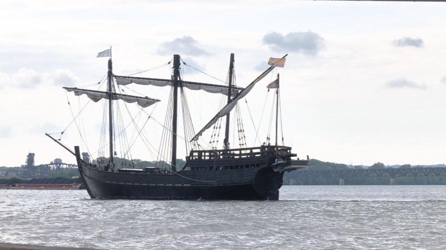 Pinta ship replica at Louisville's waterfront - 6.20.23