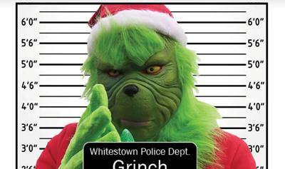 The Grinch (image posted by Whitestown Police Department)