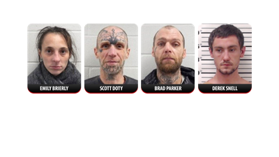 Derek Snell, Emily Brierly, Brad Parker and Scott Doty