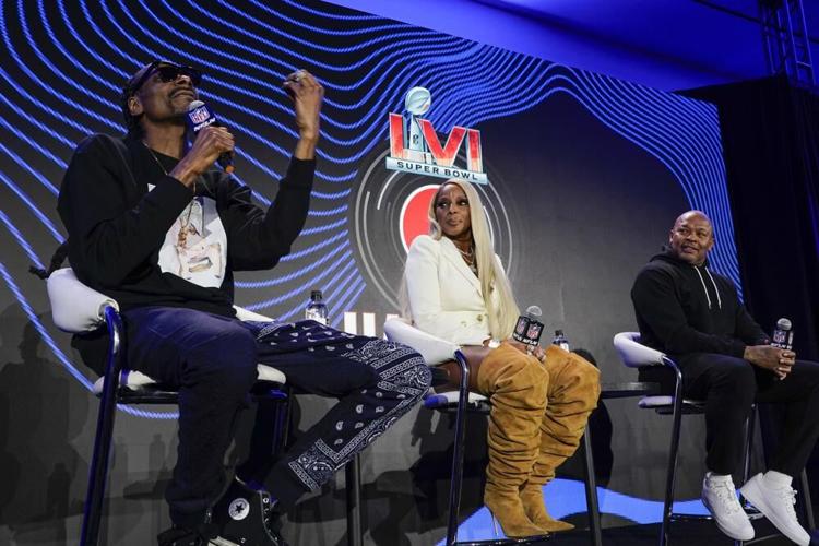 Snoop Dogg, Mary J. Blige and Dr. Dre news conference