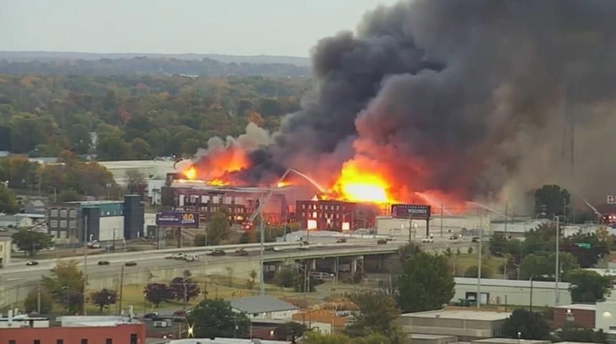 Oct. 17, 2022 fire at Morton Warehouse in Evansville