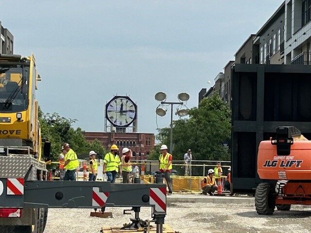 Clarksville Main Street flood wall gate installation 6-18-24 (2).jpg