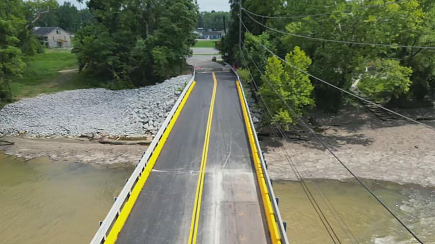 Blackiston Mill Road Bridge paving drone 7-22-25