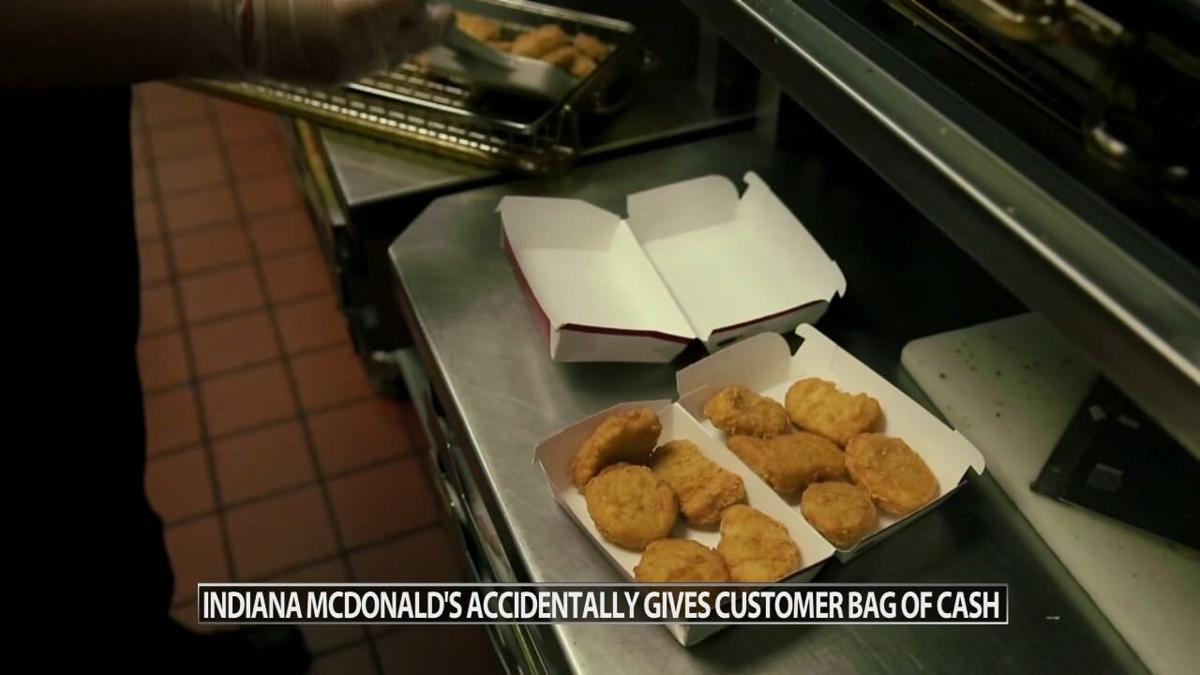 McDonald's customer accidentally given bag full of cash with order