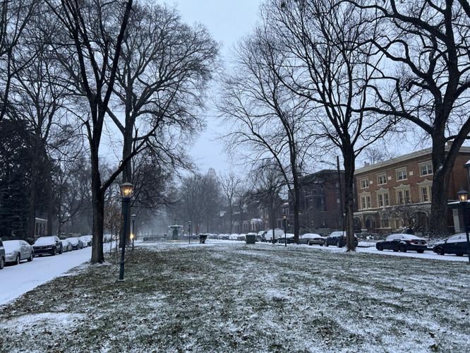 Snow 4th street in downtown Louisville on 1.24.26