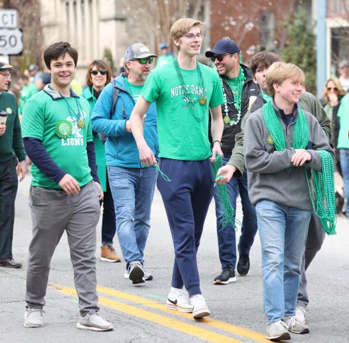 St. Patrick's Day parade walkers