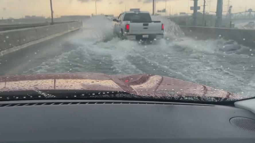 Flooding on Interstate 64 in Louisville - 7.30.24