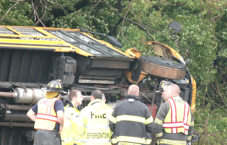 School Bus Crash I-64 near Watterson