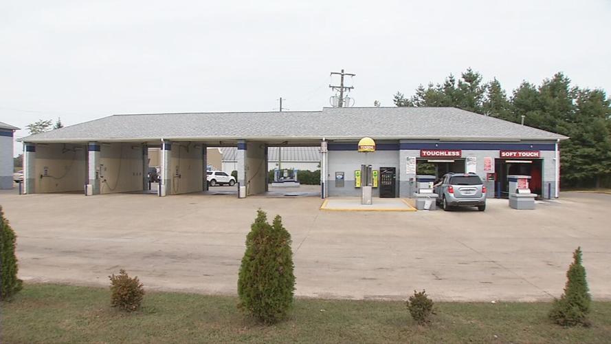 A car wash in Vine Grove, Kentucky, that was burglarized