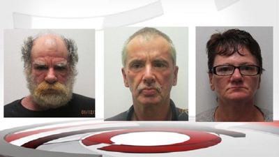 3 arrested in southern Indiana after police find meth, marijuana, stolen rifle inside home