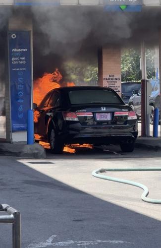 Chase Bank Car Fire