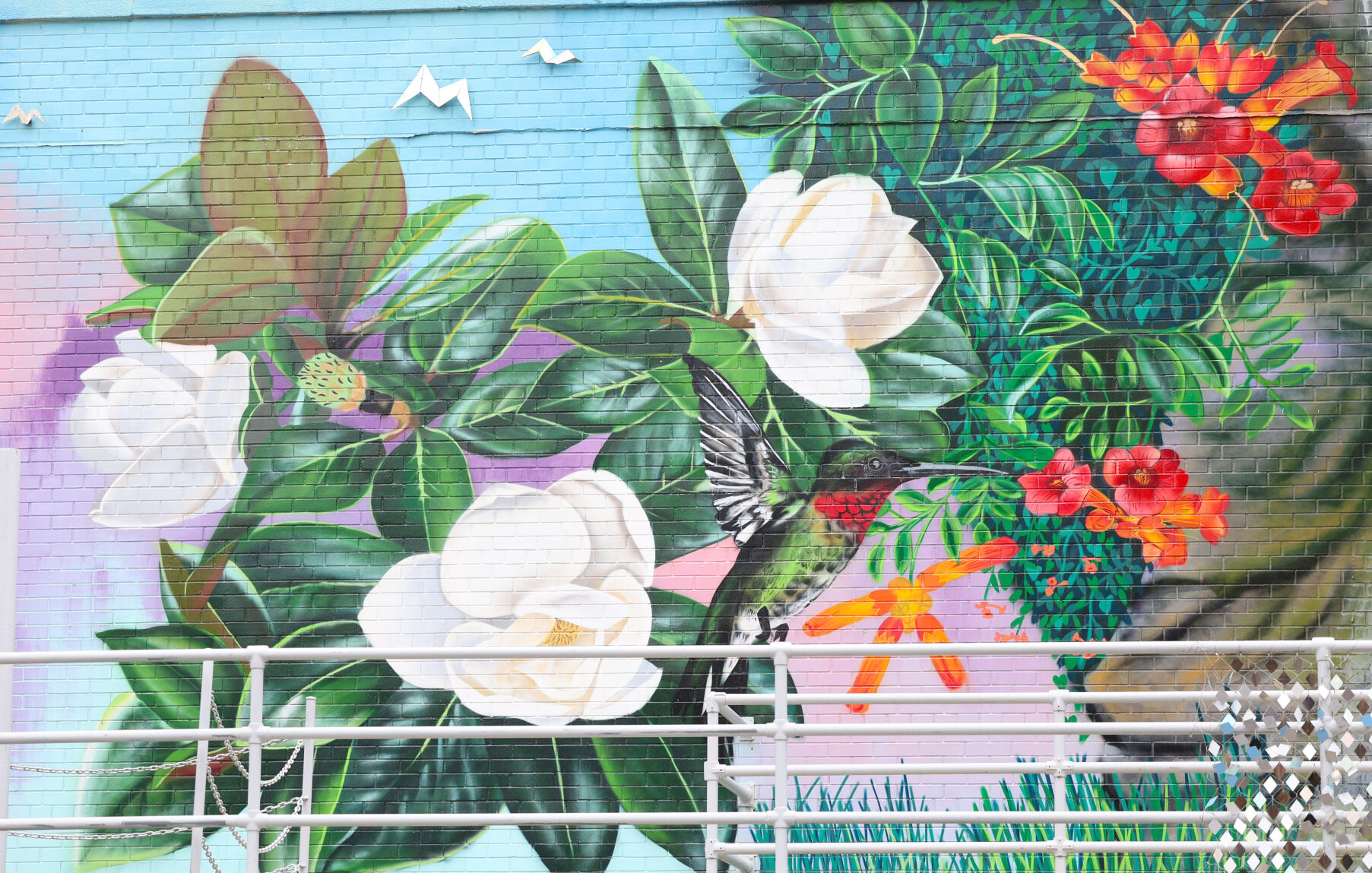 Flowers, nature in downtown Louisville mural.JPG