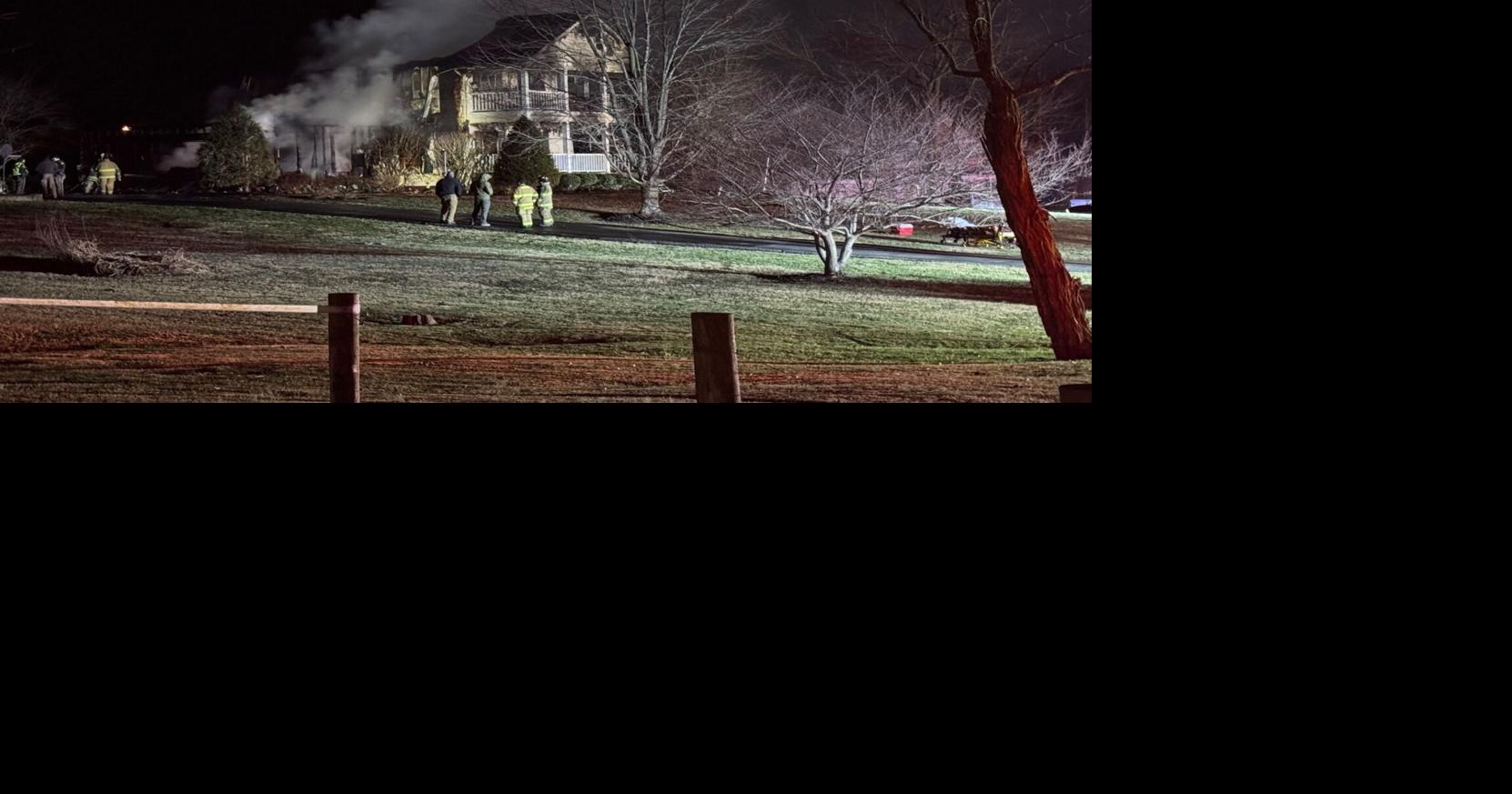 Fire crews battle house fire in Henryville, Indiana