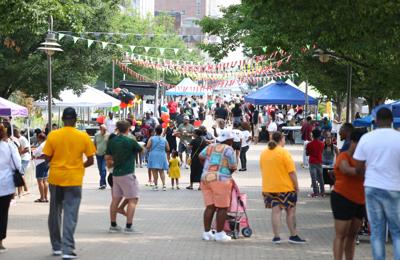 Crowd at Juneteenth Festival.JPG