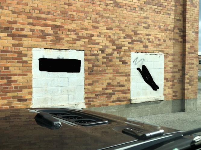 Graffiti at Oldham County High School-2 1-28-19