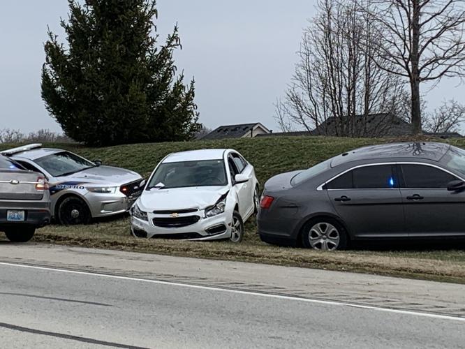 Several LMPD vehicles hit in crash after police chase in Fern Creek on Feb. 17, 2020