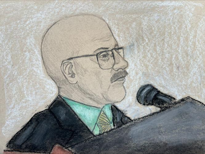 COURTROOM SKETCH - JON SNOW - FORMER LEAD DETECTIVE 6-25-2025.jpeg