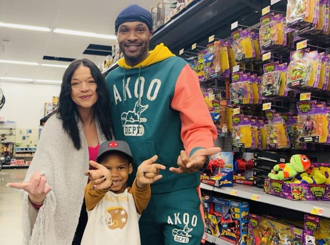 Levi and family on shopping spree