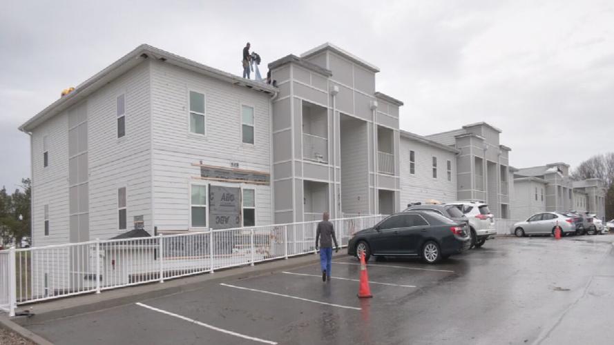 Storm damage in Jeffersontown - Stables at English Station apartments 4-3-25