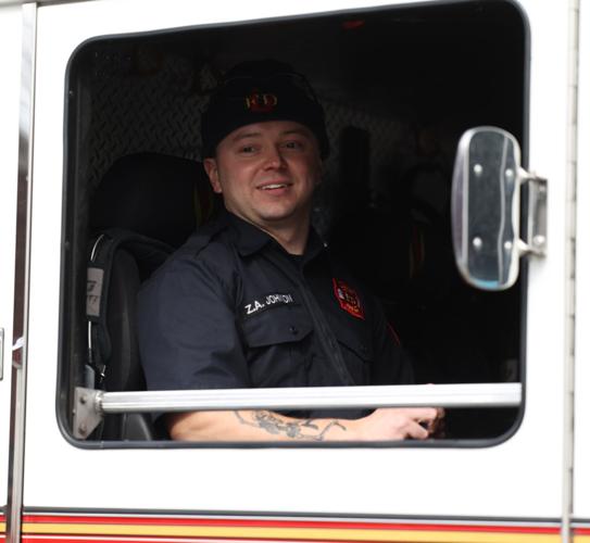 Firefighter at parade