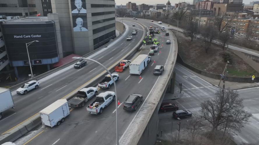 I-65 South repair work at Hospital Curve - 12.17.25