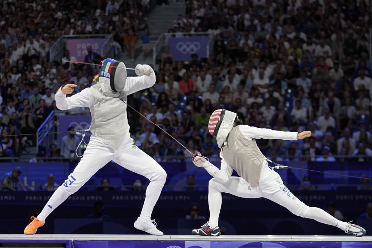 Paris Olympics Fencing final gold medal match - Lee Kiefer - 8-1-2024