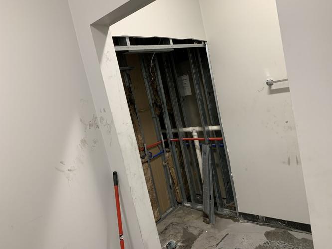 Sportsplex fire in shower room