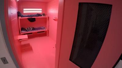Jennings County pink jail cells