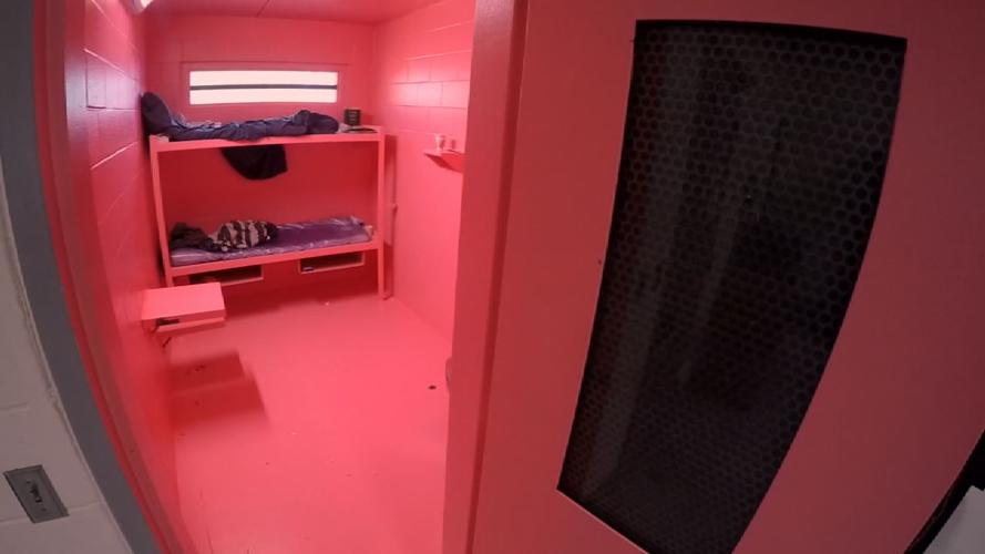 Jennings County pink jail cells