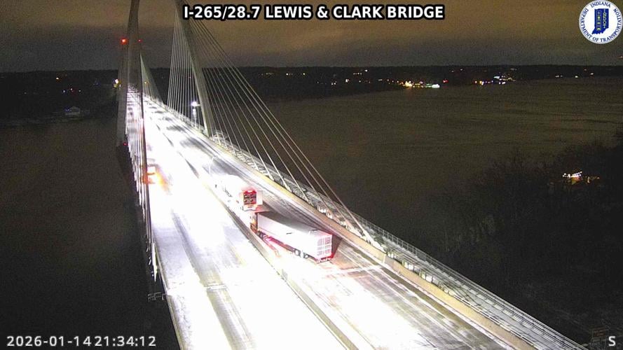 Traffic 1-14-26 on I-265 on East End Bridge