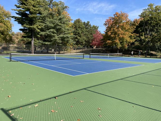 Tennis courts at Tyler Park