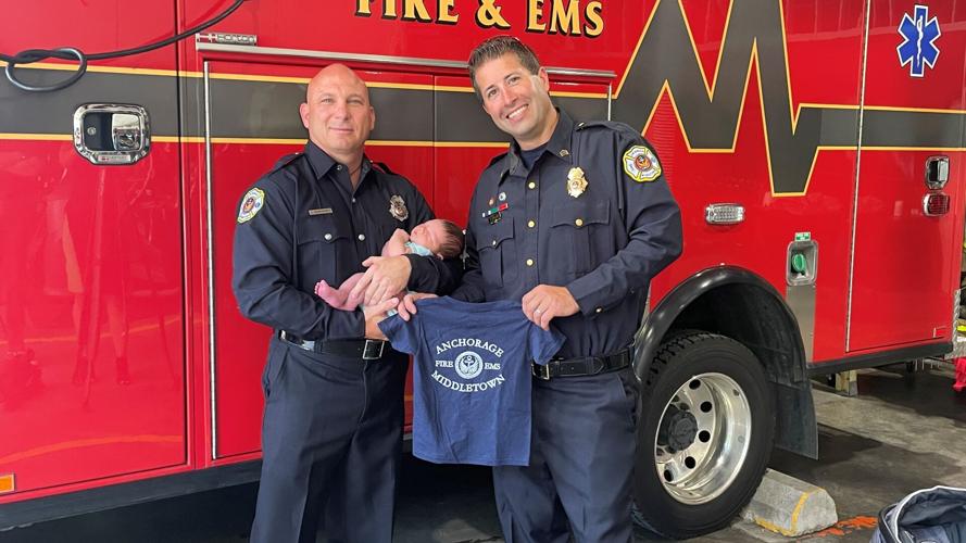 MIDDLETOWN FIRE - FIREMEN MEET BABY THEY DELIVERED - AP 7-26-2023 4.jpg