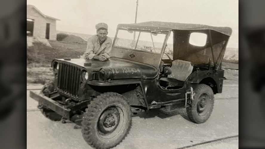 Photo of WWII veteran Damon Hawkins. (Image provided by Hawkins' son, Todd Hawkins)