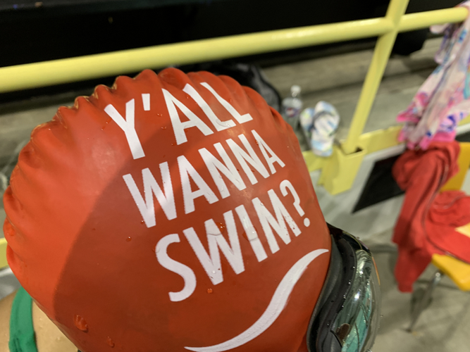 Y'all wanna swim? cap