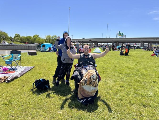 Thunder Over Louisville 2024 spectators at waterfront